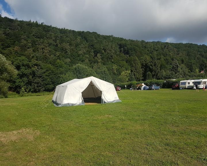 Zur Fuldaschleife am Campingplatz